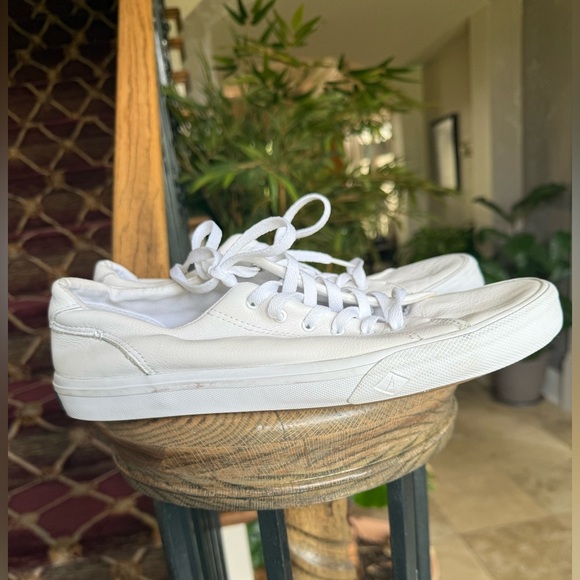 Sperrys ladies sneaker size 10 white very good condition men’s size 8 1/2 - Picture 5 of 15